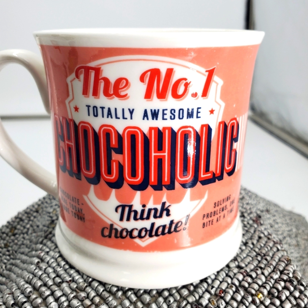 History & Heraldry The NO. 1 Totally Awesome CHOCOHOLIC Diner Style Coffee Mug